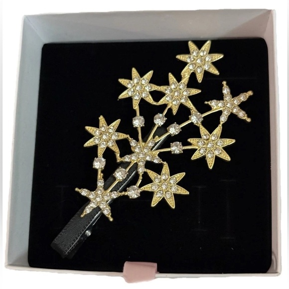 Gold and Silver Star Hair Clip - Picture 1 of 5
